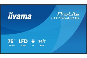 Display iiyama LH7564UHS 4K Ultra HD 4K 24/7 75"