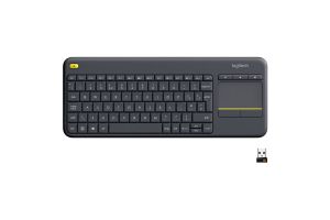 Logitech toetsenbord draadloos zwart K400 (touchpad)