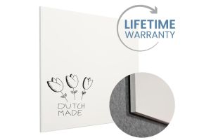 SmitVisual Sharp whiteboard - geëmailleerd staal - 98x98 - diverse kleuren